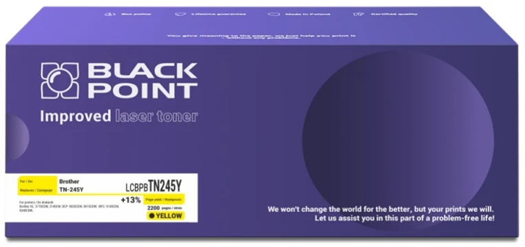 Black Point Juodas Point Toneris Juodas Point LCBPBTN245Y | geltona | 2200 pp | Brolis TN245Y