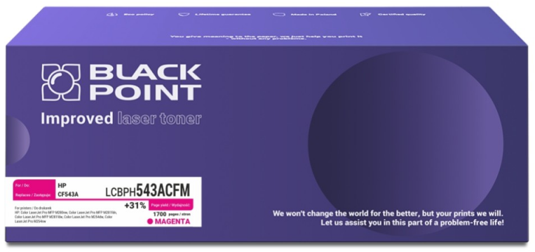 Black Point Juodas Point Toneris Juodas Point LCBPH543ACFM | Magenta | 1 700 pp. | HP CF543A