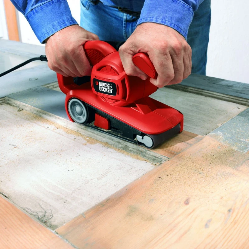 Black & Decker Juodas + DECKER DIRŽINIS ŠLIUOTUVAS 720 W 75 x 457 mm KA86