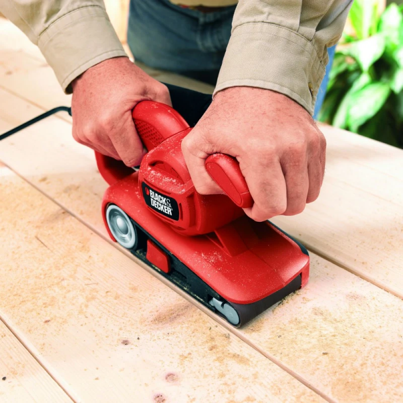 Black & Decker Juodas + DECKER DIRŽINIS ŠLIUOTUVAS 720 W 75 x 457 mm KA86