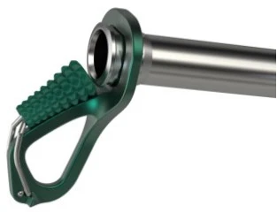 Carruzzo aero ice screw 22cm-žalias Mėlynas ICE