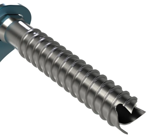 Carruzzo aero ice screw 16cm-mėlynas Mėlynas ICE