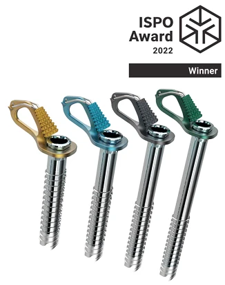 Carruzzo aero lite ice screw 16cm-mėlynas Mėlynas ICE