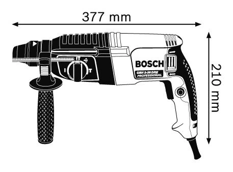 Bosch Perforatorius GBH 2-26 DRE Professional - SDS Plus 
