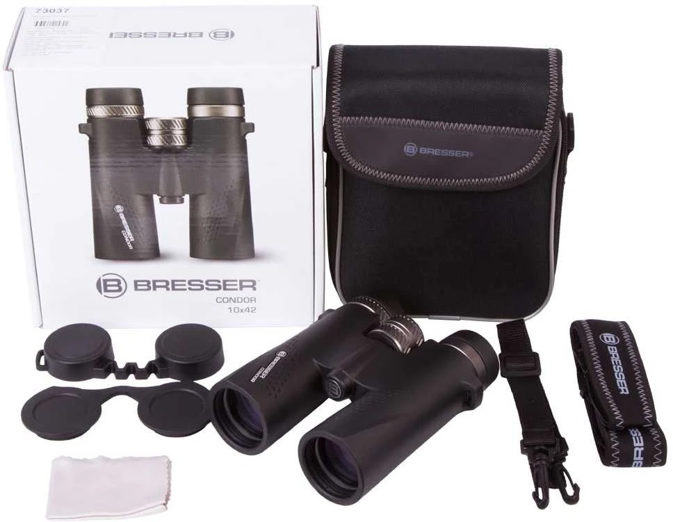 Žiūronai su UR danga Bresser CONDOR 10X42