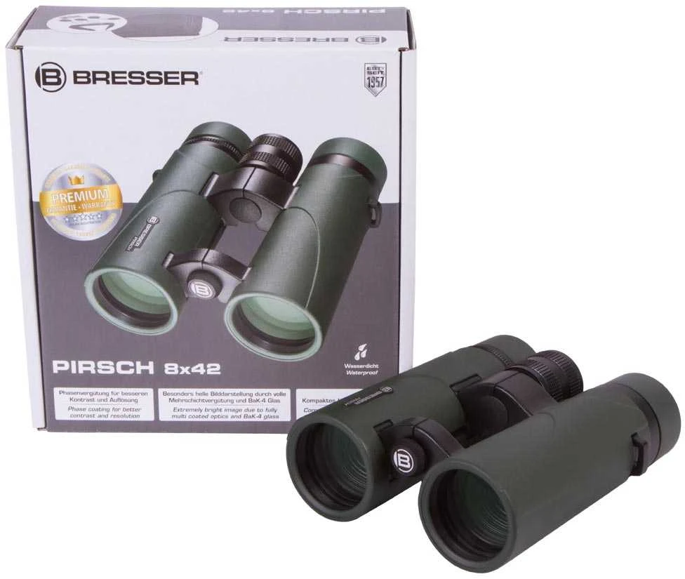 Žiūronai su fazine danga Bresser PIRSCH 8X42