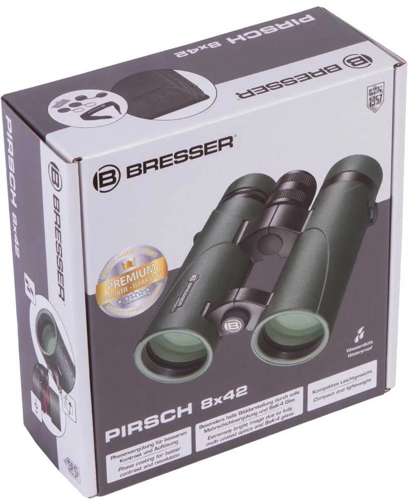 Žiūronai su fazine danga Bresser PIRSCH 8X42