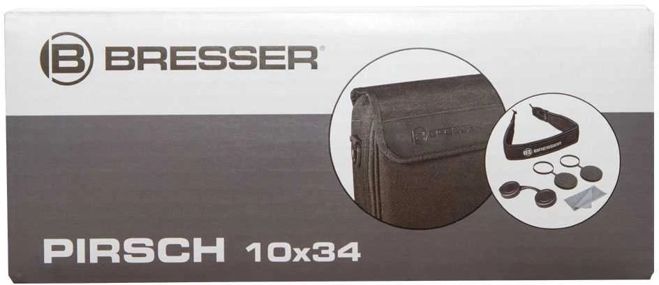 Bresser Pirsch PRO 10 x 34 žiūronai su fazinė danga