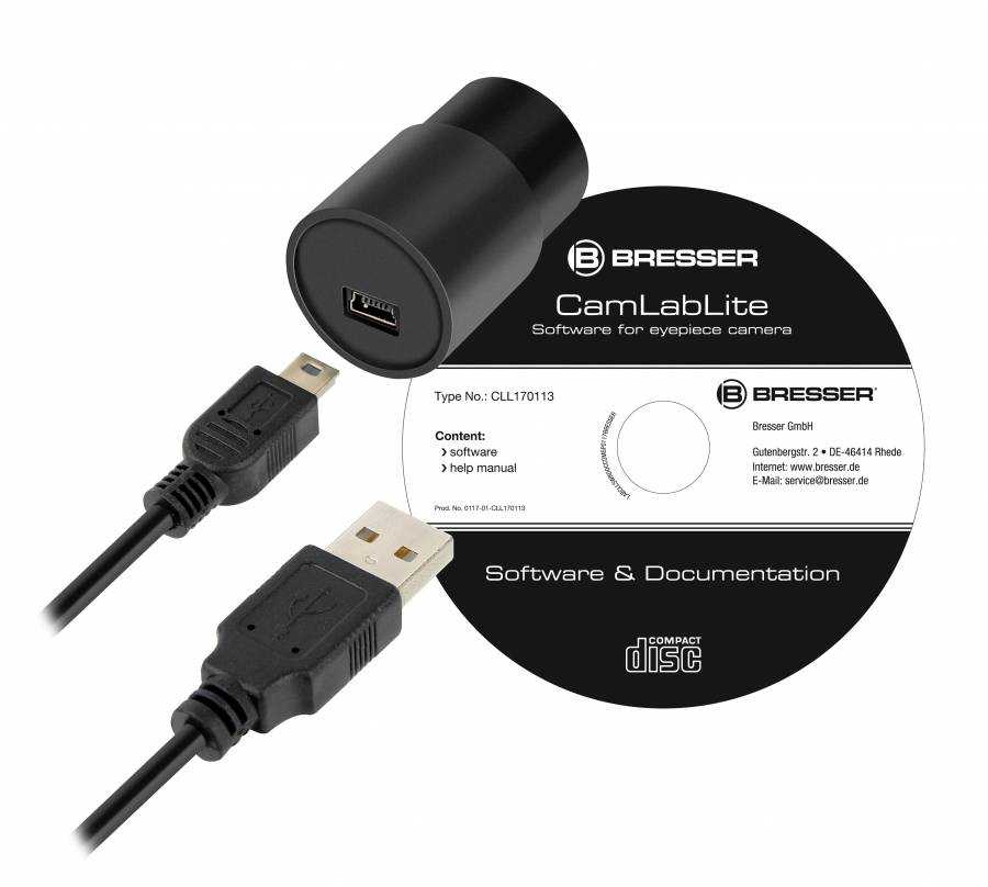 Mikroskopas su HD USB CAMERA Bresser Biolux NV 20X-1280X