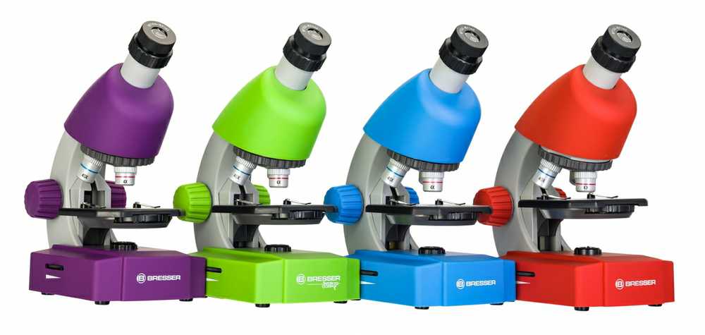 Mikroskopas Bresser Junior 40-640x - mėlynas