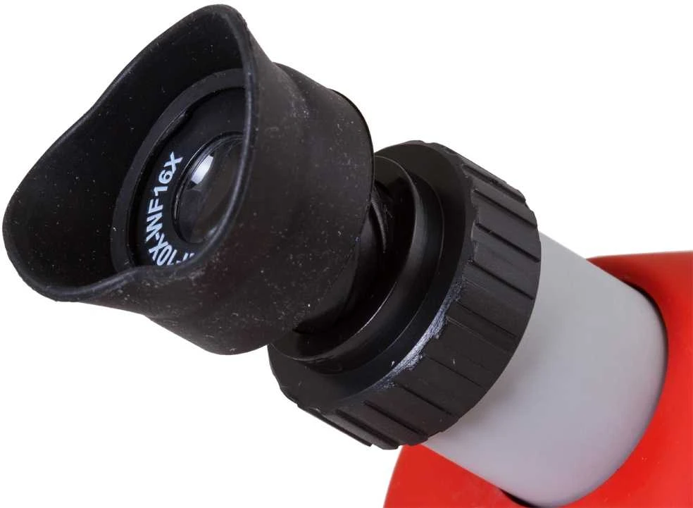 Mikroskopas Bresser Junior 40-640x - raudonas