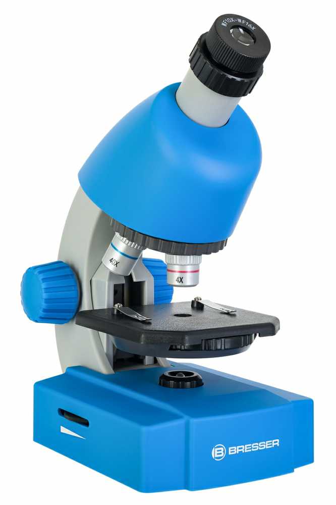 Mikroskopas Bresser Junior 40-640x - mėlynas