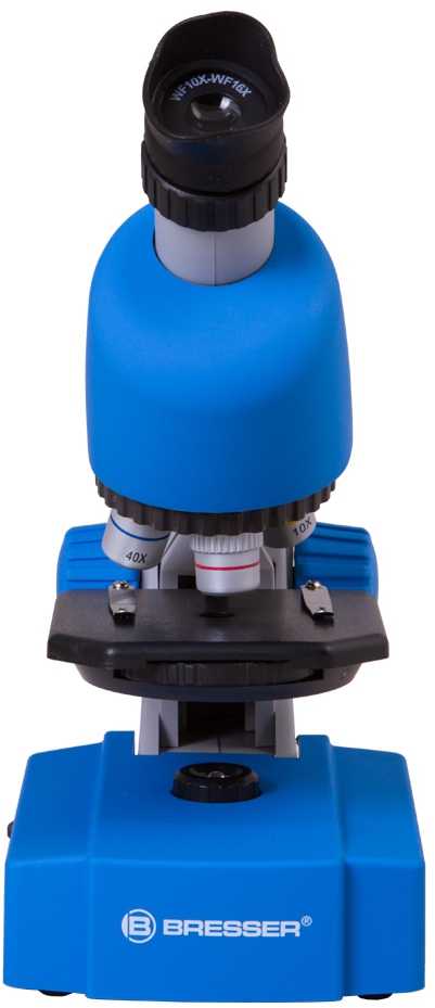 Mikroskopas Bresser Junior 40-640x - mėlynas