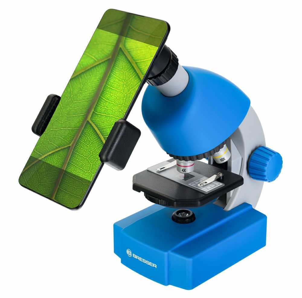 Mikroskopas Bresser Junior 40-640x - mėlynas