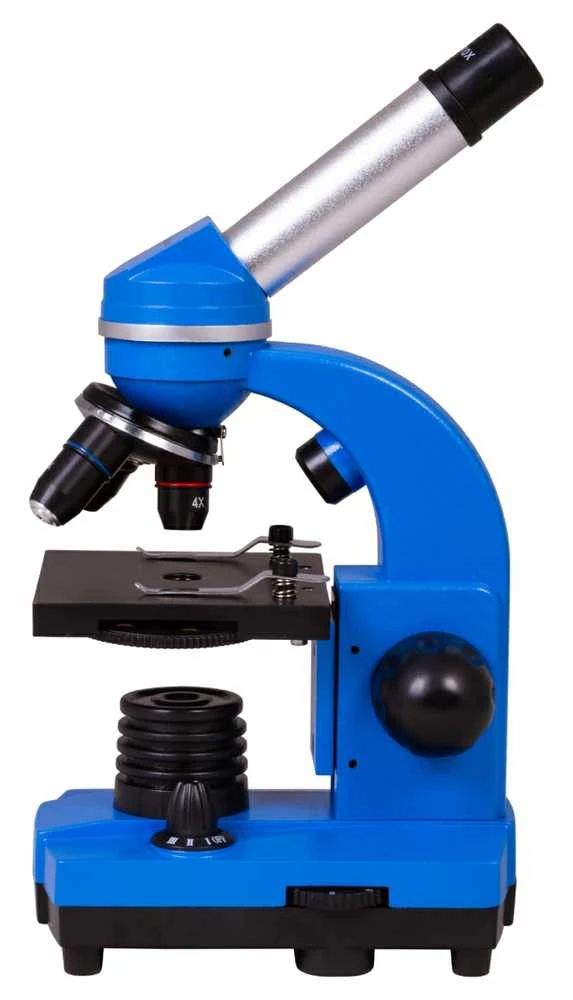 Mikroskopas Bresser Junior Biolux SEL 40–1600x, mėlynas