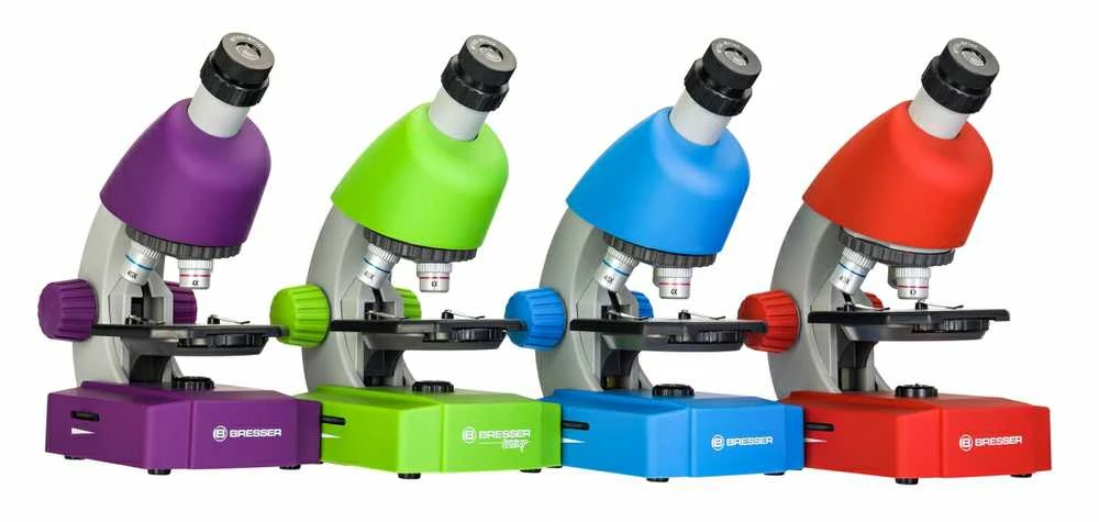 Mikroskopas Bresser Junior 40-640x - raudonas