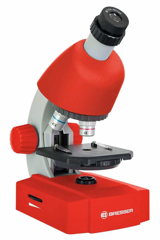 Mikroskopas Bresser Junior 40-640x - raudonas