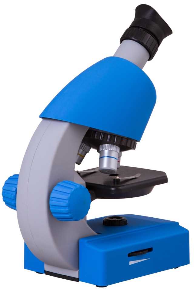 Mikroskopas Bresser Junior 40-640x - mėlynas