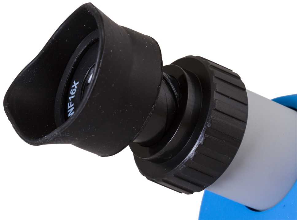 Mikroskopas Bresser Junior 40-640x - mėlynas