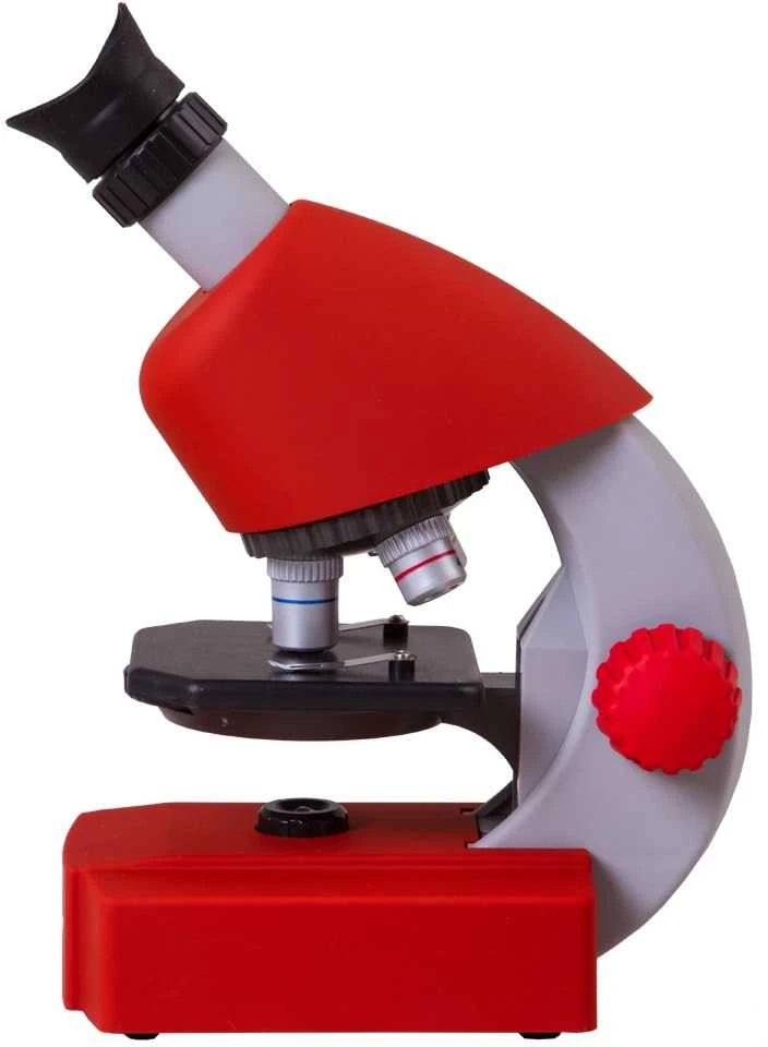 Mikroskopas Bresser Junior 40-640x - raudonas