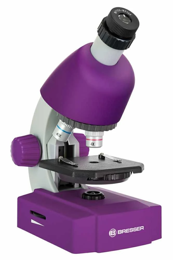 Mikroskopas Bresser Junior 40-640x - violetinis