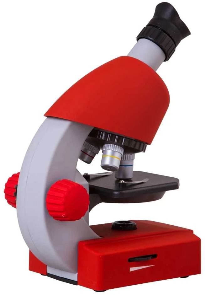 Mikroskopas Bresser Junior 40-640x - raudonas