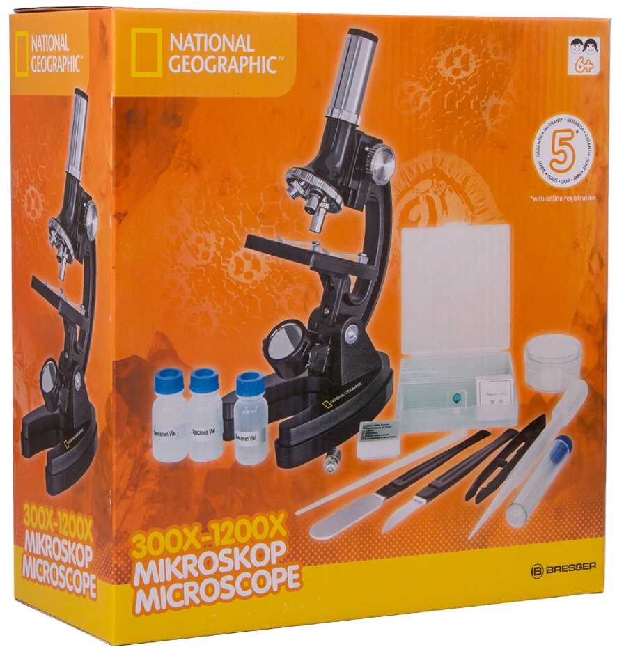 Bresser National Geographic mikroskopas 300x - 1200x
