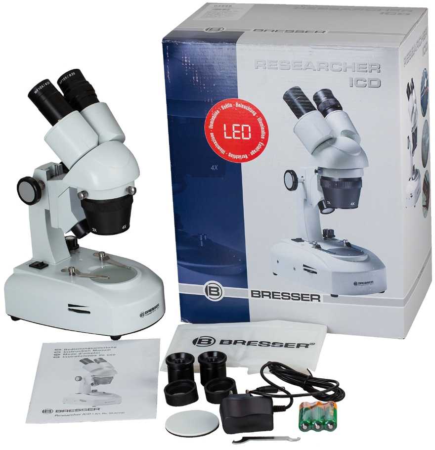 Dėlionė Stereomikroskopas BRESSER RESEARCHER ICD LED 20X-80X