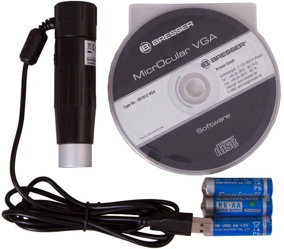 Bresser Mikroskopas NATIONAL GEOGRAPHIC 40x-1024x USB su dėklu ir USB okuliaru