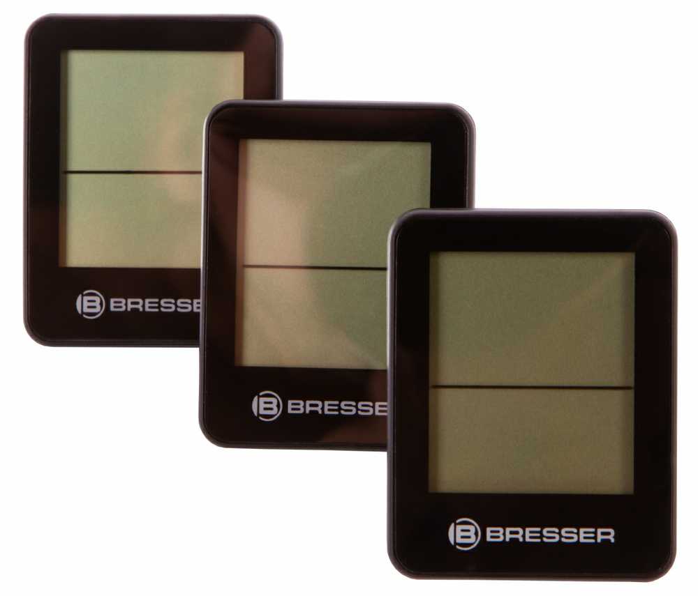 Bresser Temeo Hygro Indikatorius 3-unit Set, juodas