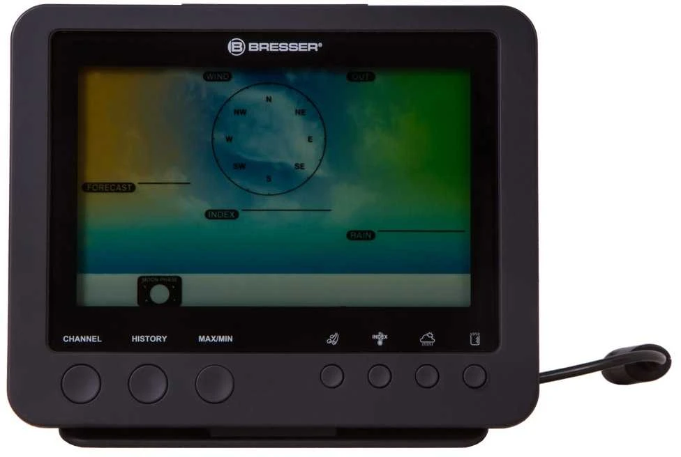 BRESSER WIFI spalvotas orų centras su 5in1 profi jutikliu