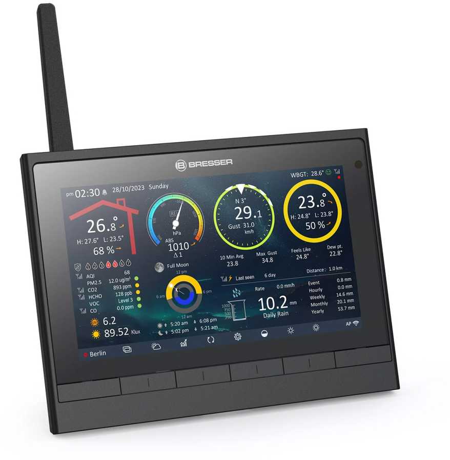 BRESSER 9-in-1 MeteoChamp HD WiFi orų stotis