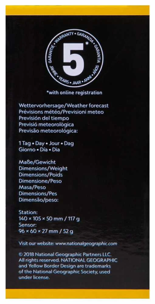 Meteorologinė stotis, skaidrus, belaidis, National Geographic
