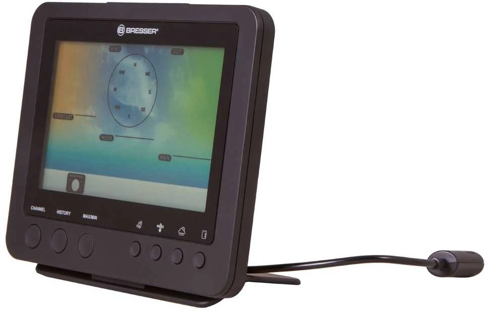 BRESSER WIFI spalvotas orų centras su 5in1 profi jutikliu