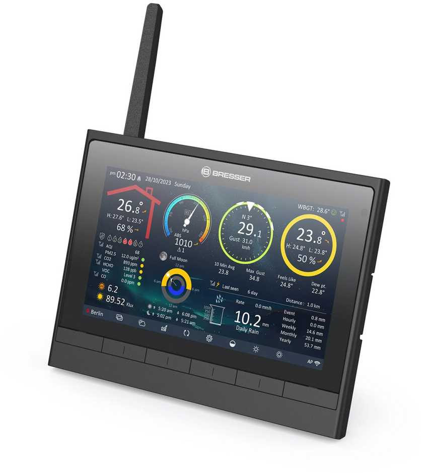 BRESSER 9-in-1 MeteoChamp HD WiFi orų stotis