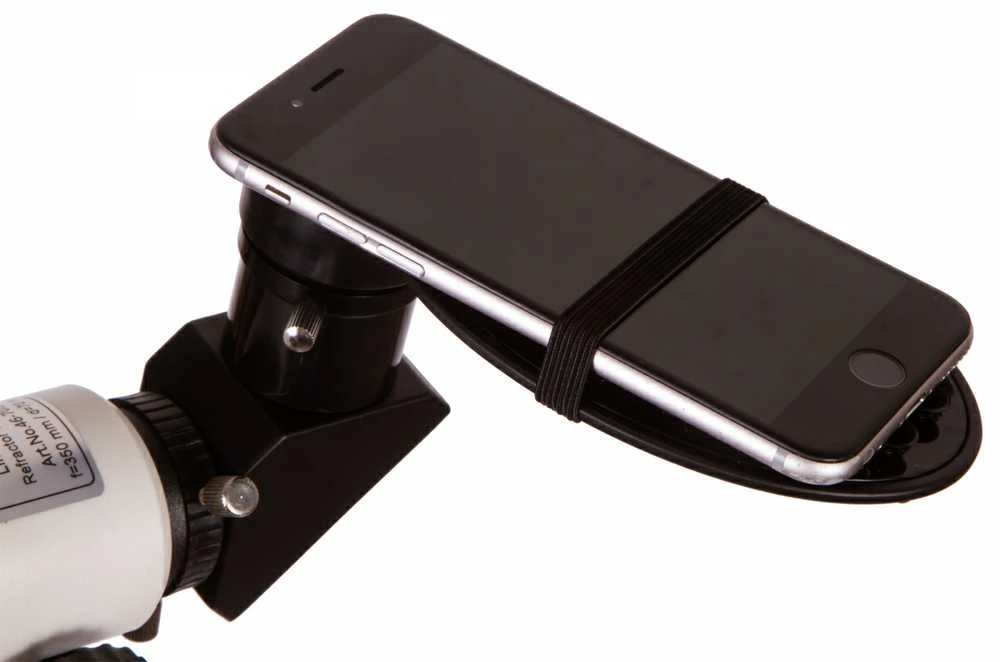 Teleskopas Bresser Classic 70/350 AZ 18 - 140x su išmaniojo telefono adapteriu