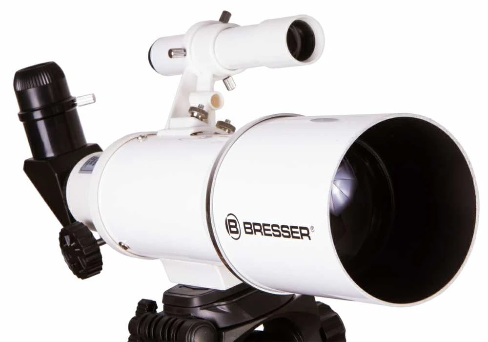 Teleskopas Bresser Classic 70/350 AZ 18 - 140x su išmaniojo telefono adapteriu