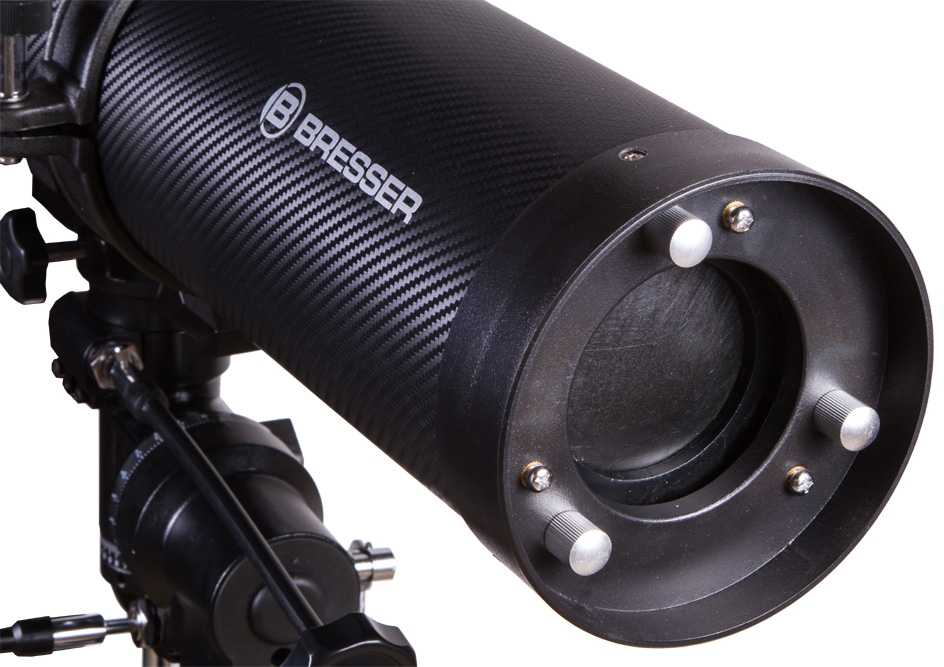 Teleskopas BRESSER Galaxia 114/900 EQ-Sky <228x su saulės filtru ir išmaniųjų telefonų ada