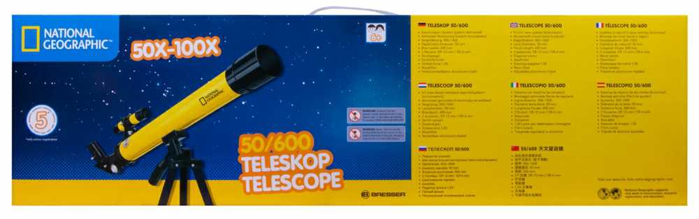Teleskopas Teleskopinis AZ 50/600 NATIONAL GEOGRAPHIC