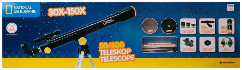 National Geographic 50/600 AZ teleskopas
