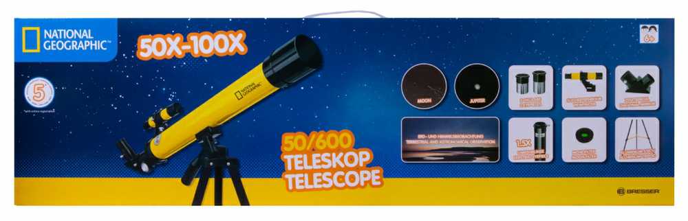 Teleskopas Teleskopinis AZ 50/600 NATIONAL GEOGRAPHIC
