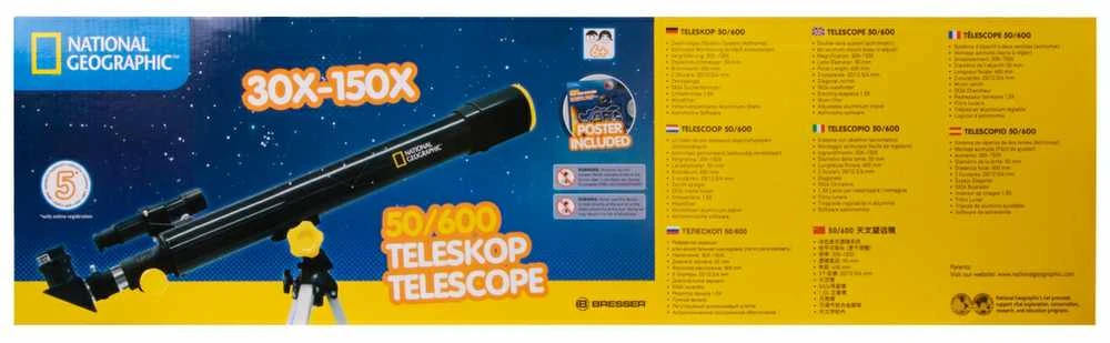National Geographic 50/600 AZ teleskopas