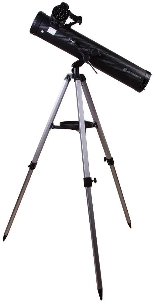 Teleskopas BRESSER Venus 76/700 AZ >152x su išmaniųjų telefonų adapteriu ir saulės filtru