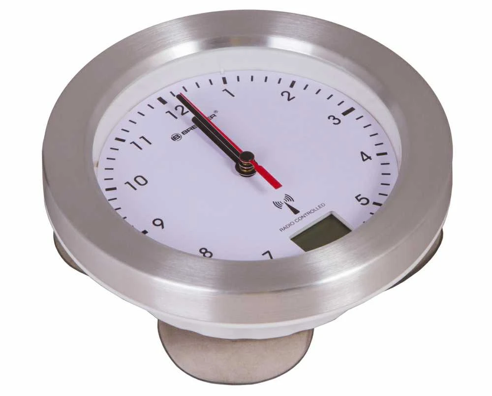 Bresser MyTime Bath radijo bangomis valdomas laikrodis (Baltas)