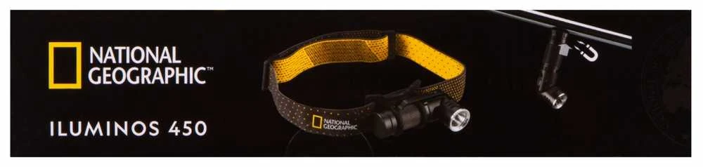 Žibintuvėlis tvirtinamas ant galvos 450 lm NATIONAL GEOGRAPHIC ILUMINOS 450 LED