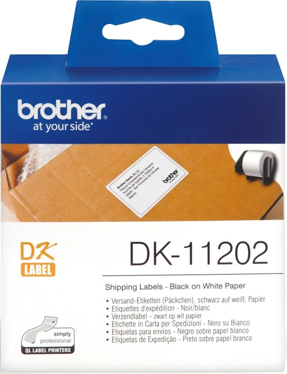Brother Brolis | DK-11202 Siuntimo etiketės | Baltas | DK | 62mm x 100mm