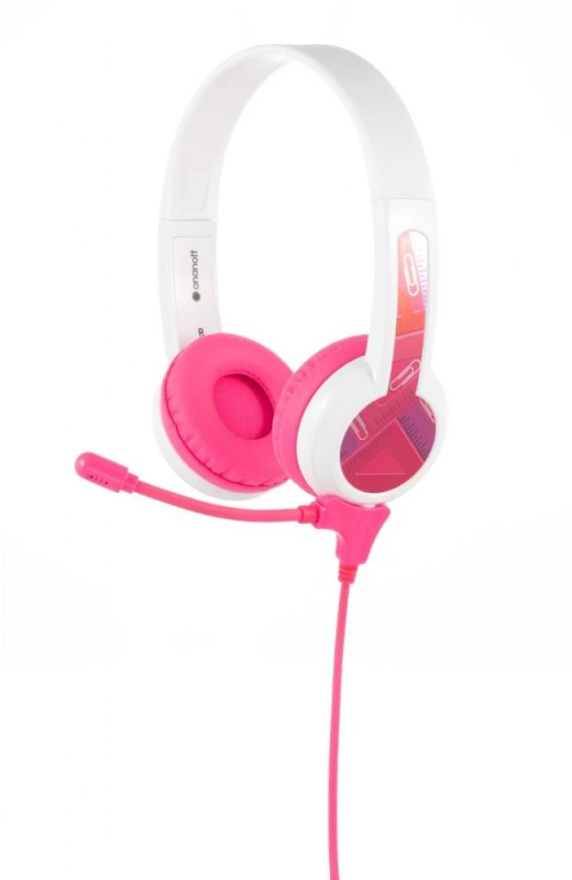 Buddyphones StudyBuddy ausinės rožinės spalvos