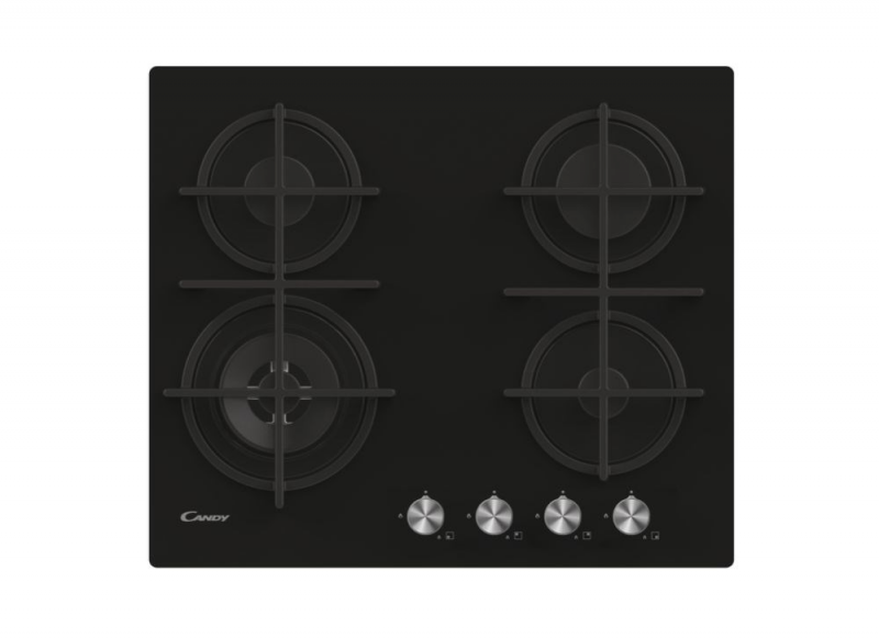Kaitlentė Candy Saldainiai CDK6GF4WEKB Juodas Įmontuojamas 59,5 cm Dujos 4 zona(s)