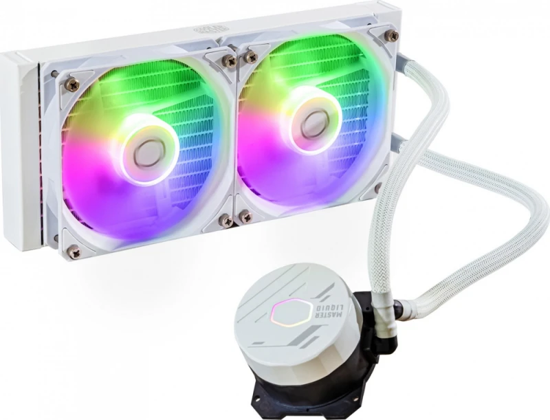 COOLER MASTER CPU vandens aušinimas Masterliquid 240L Core ARGB Baltas