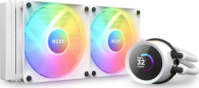NZXT vandens aušinimas Kraken 240 RGB LCD Baltas